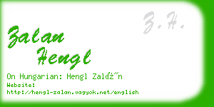 zalan hengl business card